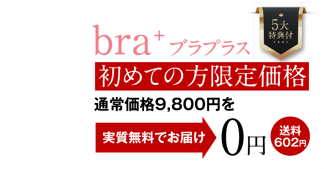 ブラプラス 初めての方限定価格 通常価格9,800円を 半額 4,900円 送料無料